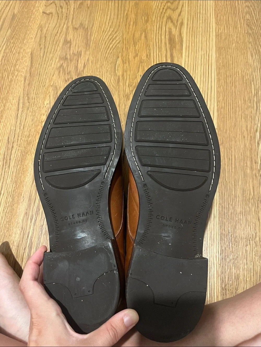 Cole Haan Men's Brown Leather Lace-Up Shoes